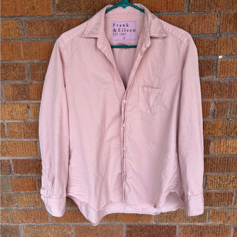 Frank and Eileen Denim Shirt EILEEN Pink Sz Small Womens - Picture 2 of 10